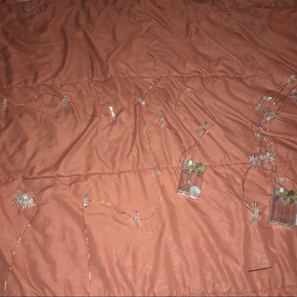 wall lights light up w batteries | TWO SETS